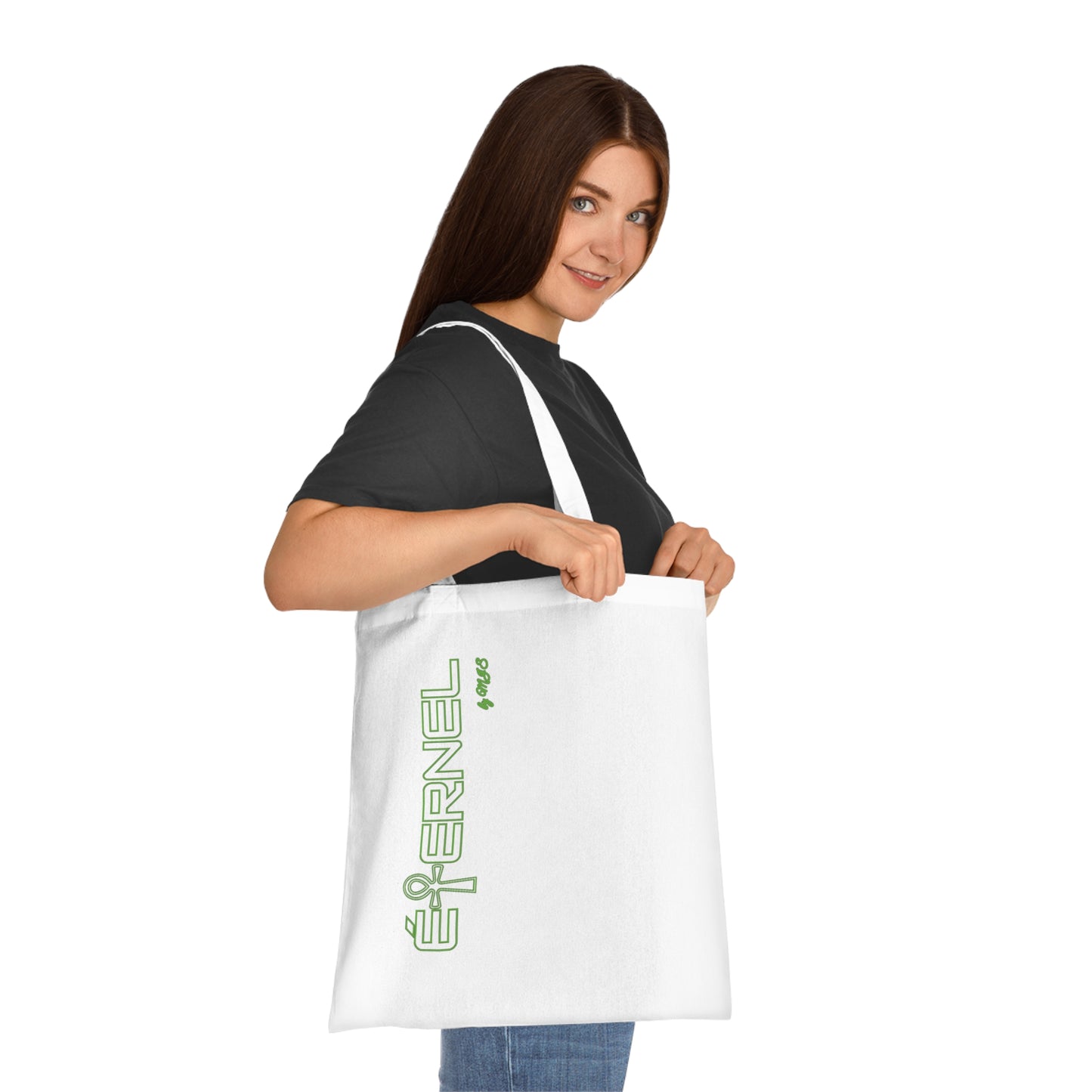 Lime Green Cotton Tote
