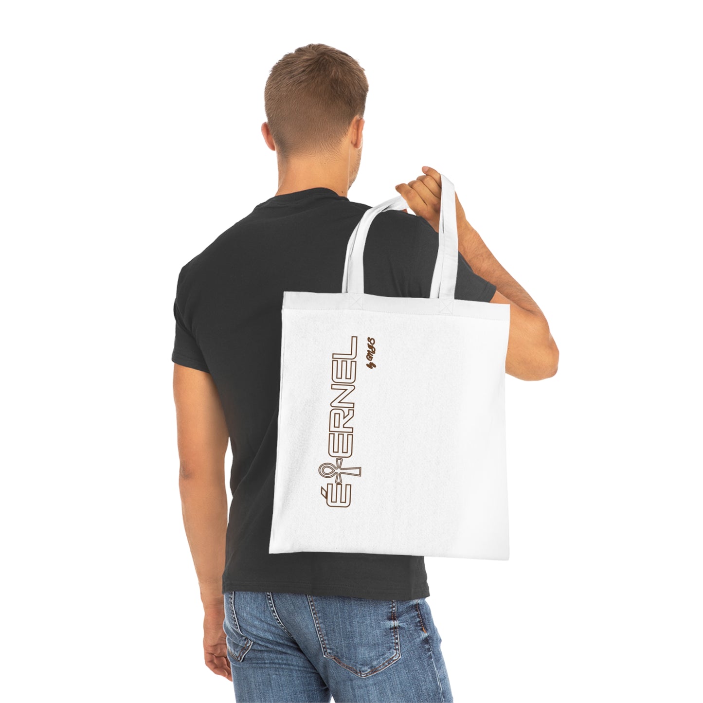 Brown Coffee Cotton Tote